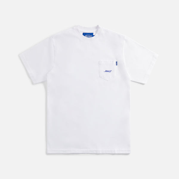 Awake NY Classic Embroidered Logo Pocket Tee - White