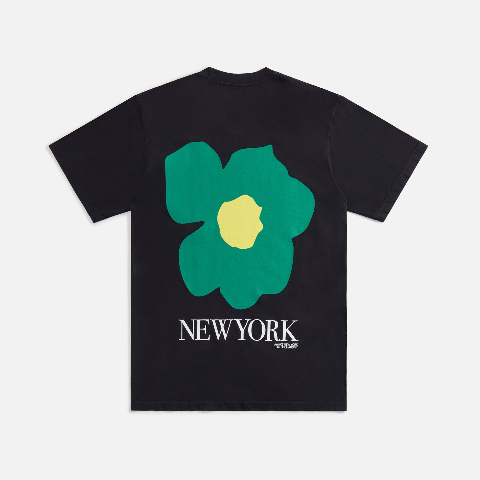 Awake NY Floral Printed Tee - Black