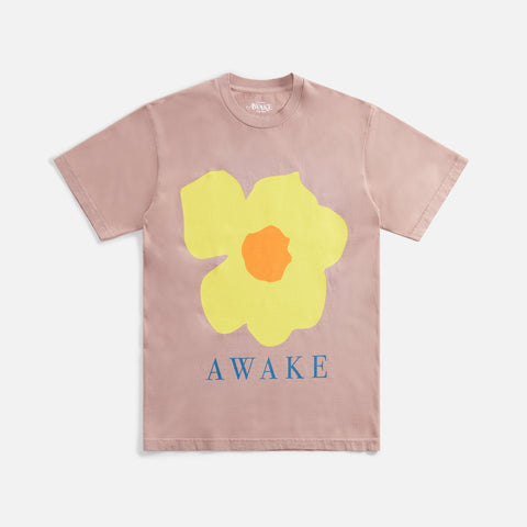 Awake NY Floral Printed Tee - Brown