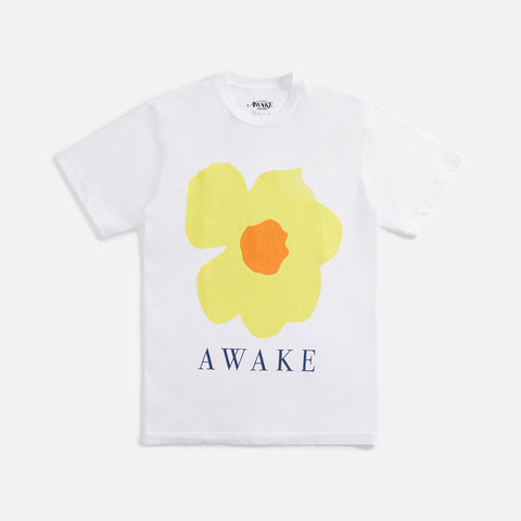 Awake NY Floral Printed Tee - White