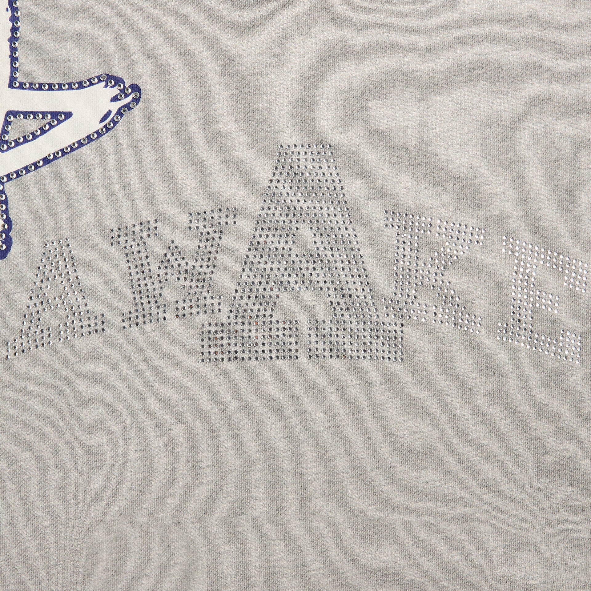 Awake NY Rhinestone Star Hoodie in Heather Grey