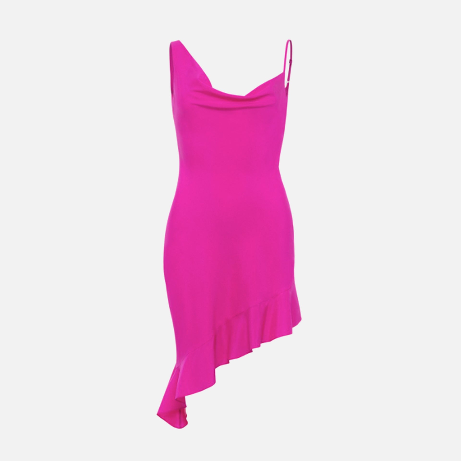 Azeeza Daphne Charmeuse Mini Dress - Magenta