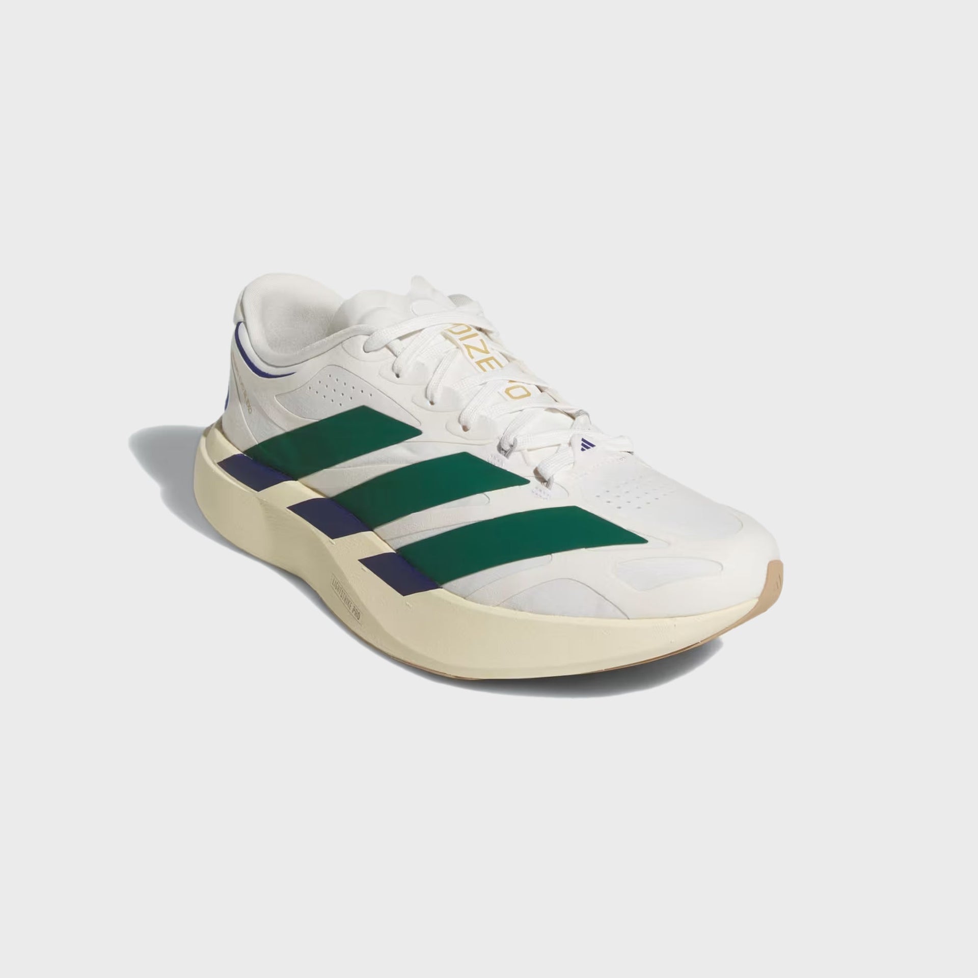 adidas Adizero Evo SL Exo Suede - Core White / Collegiate Green / Cream White