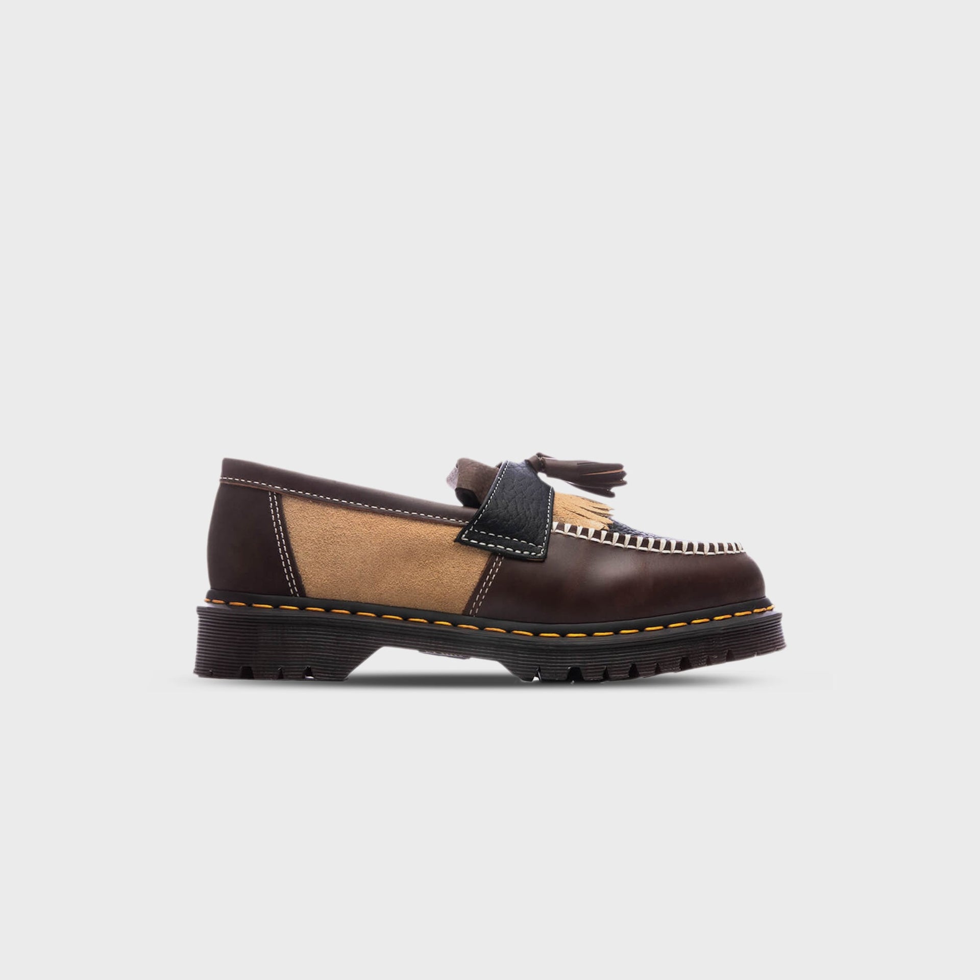 Dr. Martens Adrian Patchwork Loafer - Butterscotch / Dark Brown