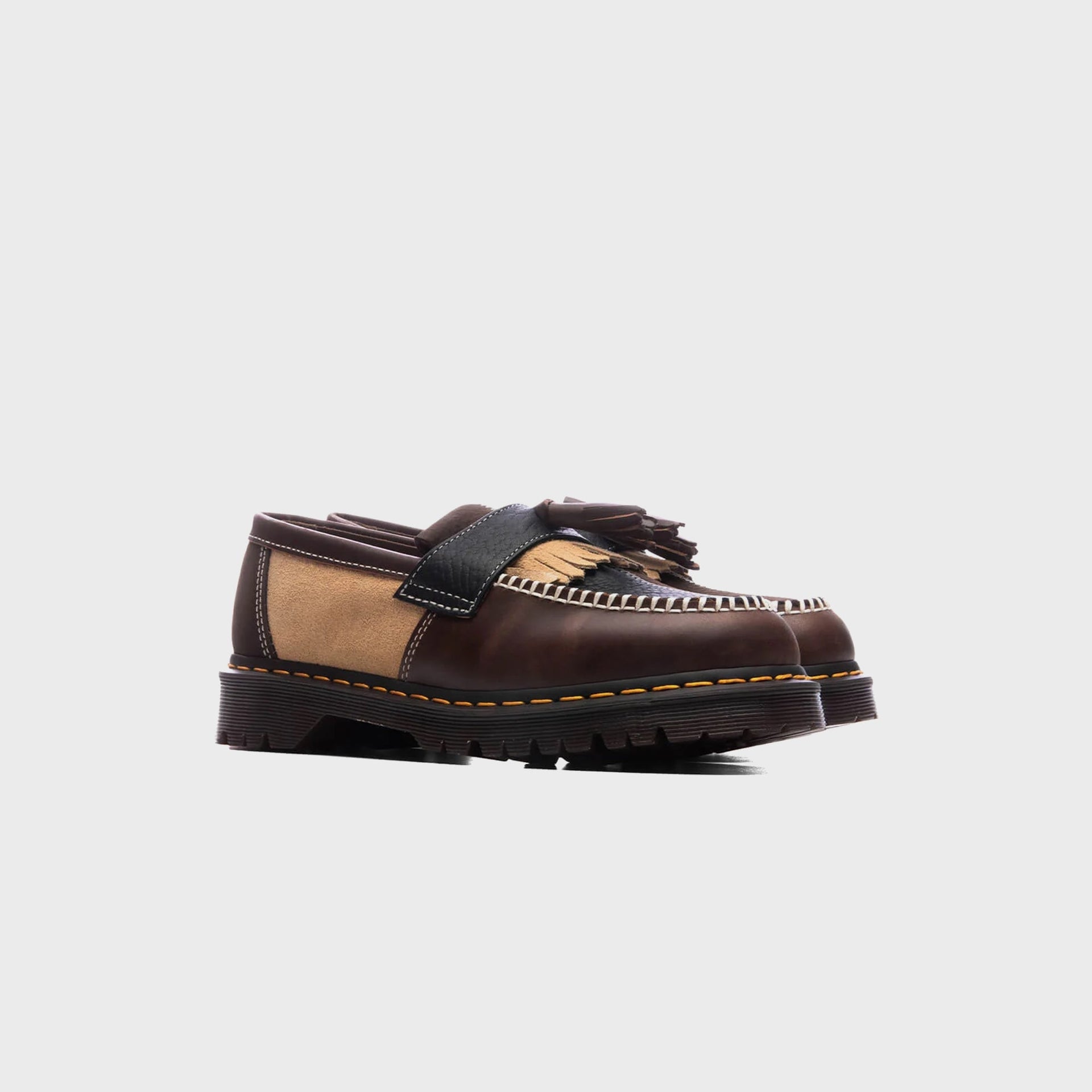 Dr. Martens Adrian Patchwork Loafer - Butterscotch / Dark Brown