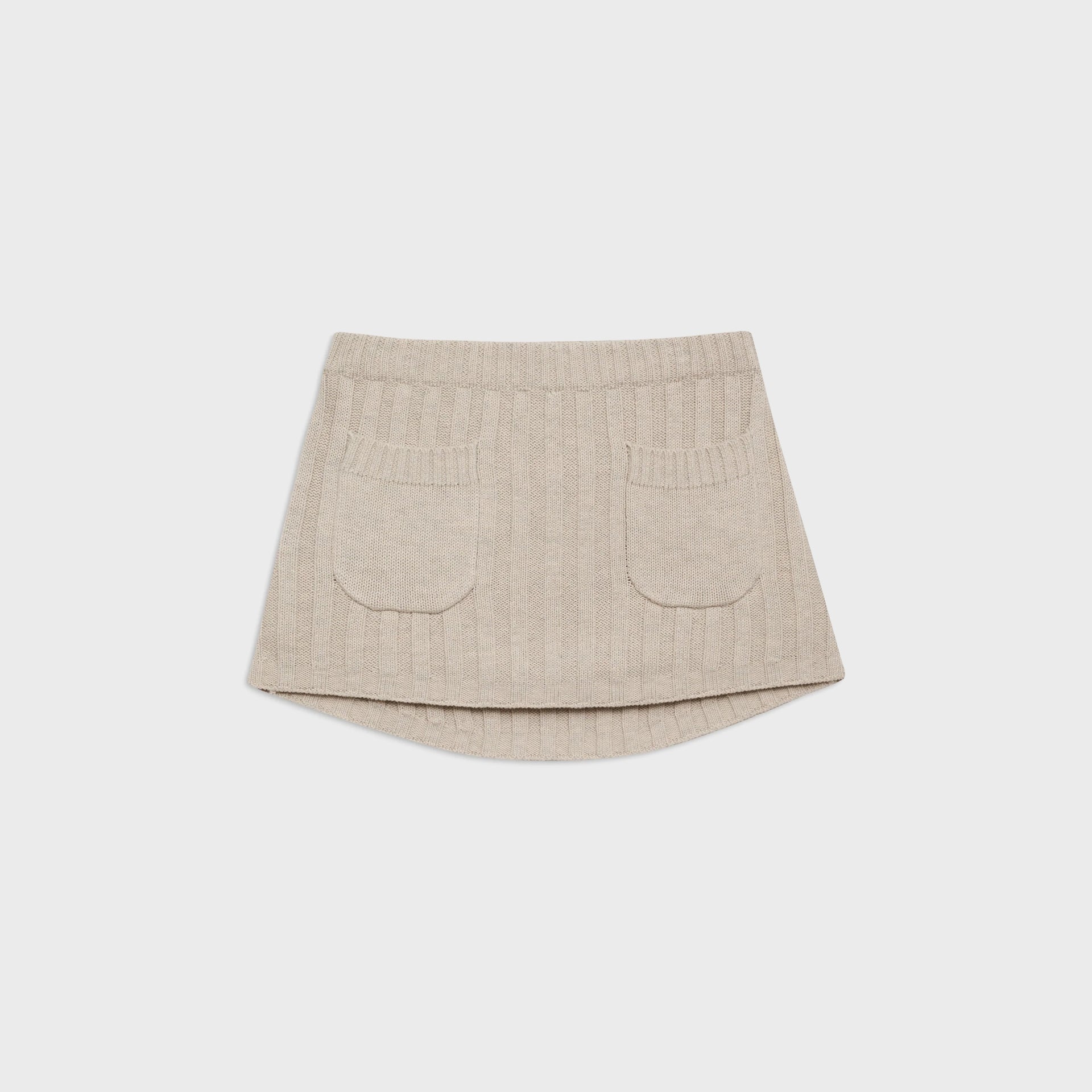 Frankies Bikinis Ashton Cotton Knit Skirt - Cream