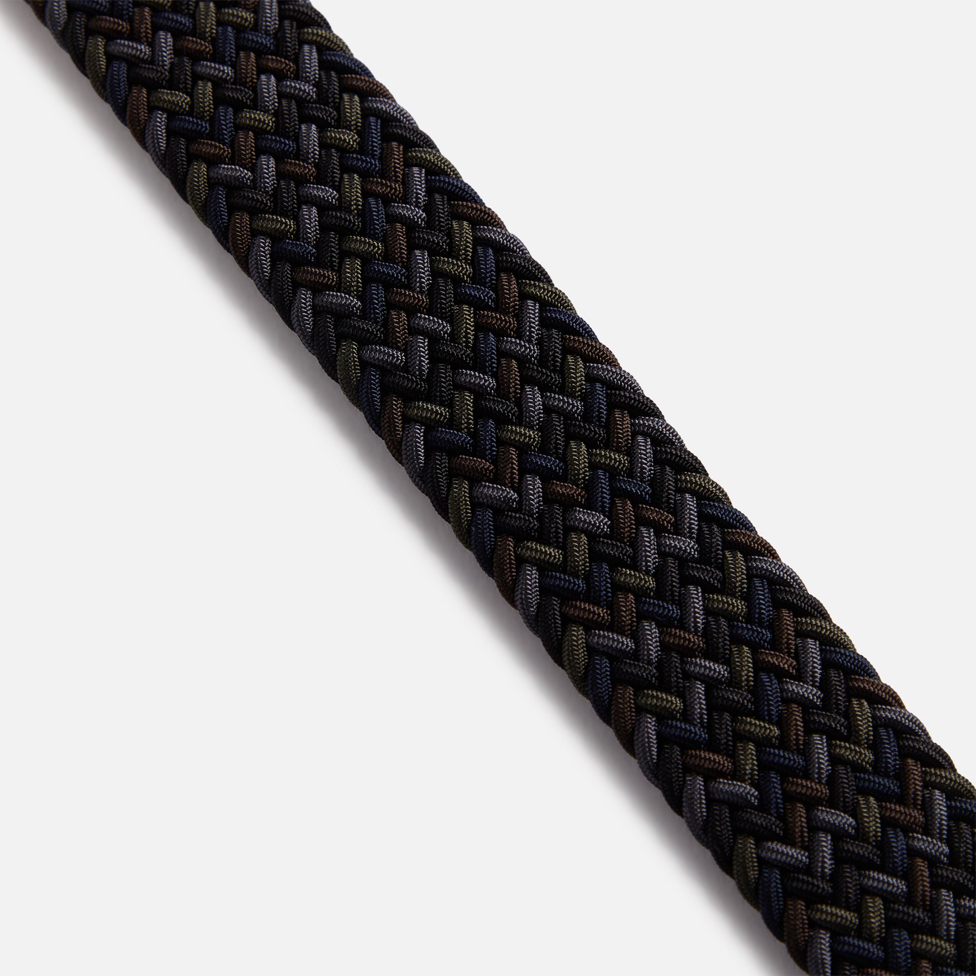 Anderson's Multi Color Stretch Woven Belt - Blue / Grey / Black