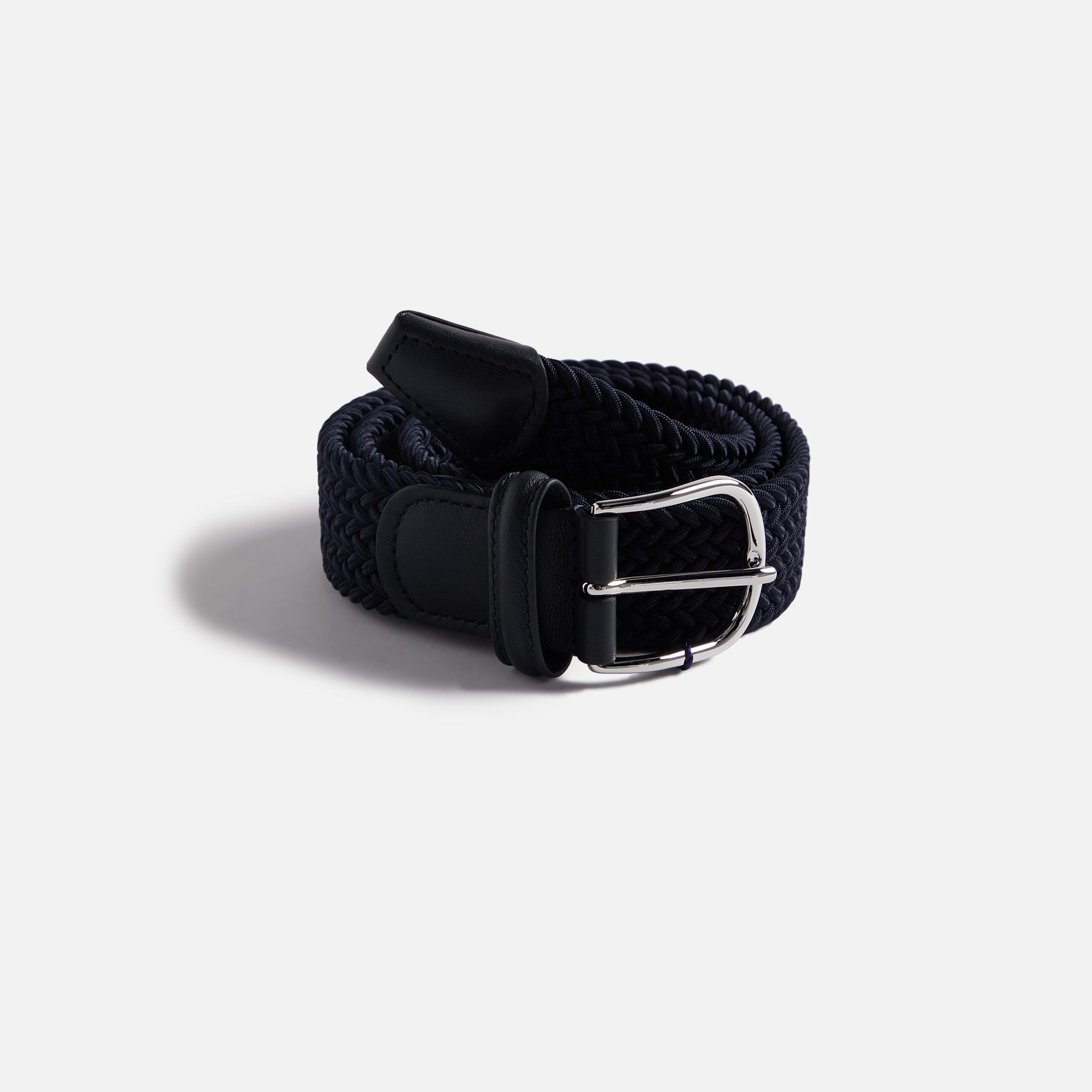 Anderson's Classic Stretch Woven Belt - Navy