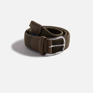 Anderson's Classic Stretch Woven Belt - Khaki