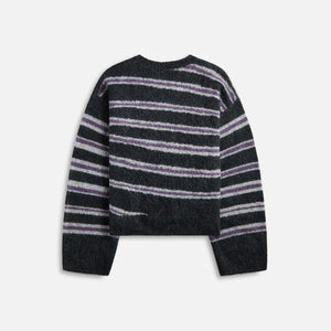 Acne Studios Kwatta Vase Spiral Sweater - Dark Grey Melange / Multi