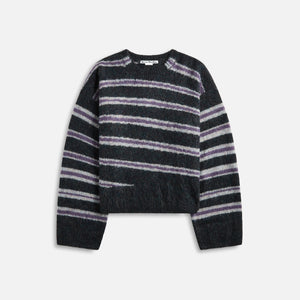 Acne Studios Kwatta Vase Spiral Sweater - Dark Grey Melange / Multi