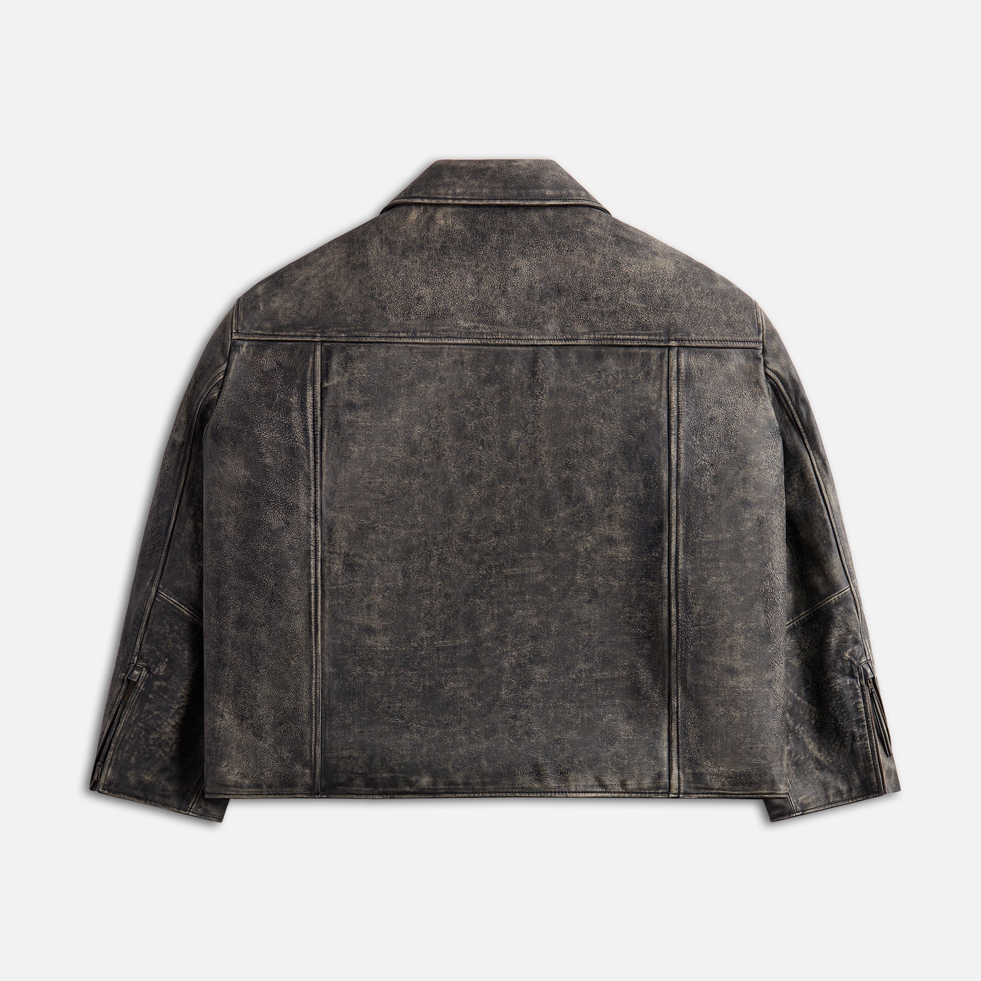 Acne Studios Biker Sanding Leather Jacket - Black