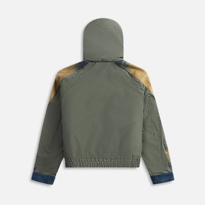 Acne Studios Ocyber Windbreaker Denim Jacket - Olive Green