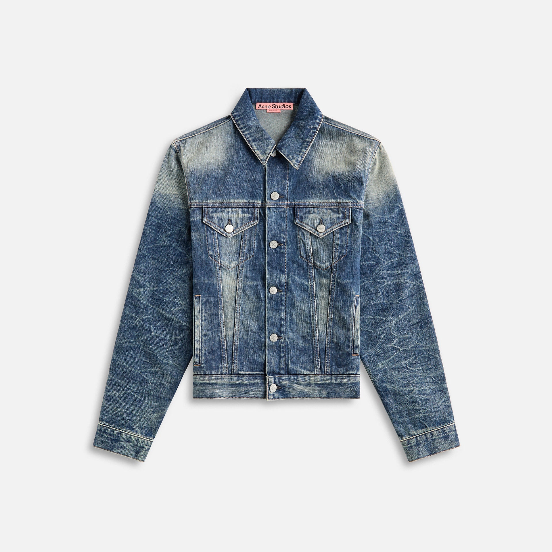 Acne Studios Rye Broadway Denim Jacket - Mid Blue