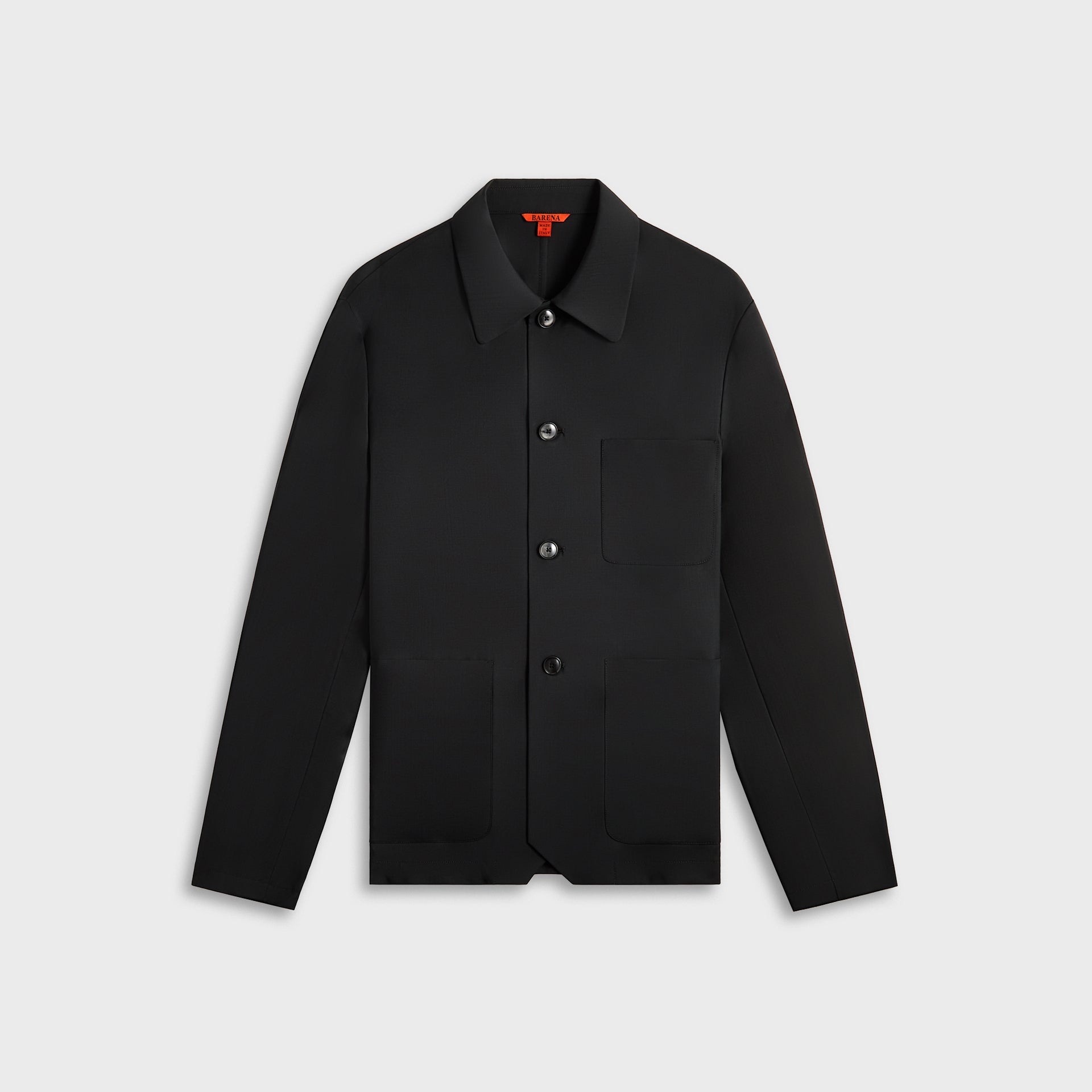 Barena Overshirt Visal Tropical Piombo - Black