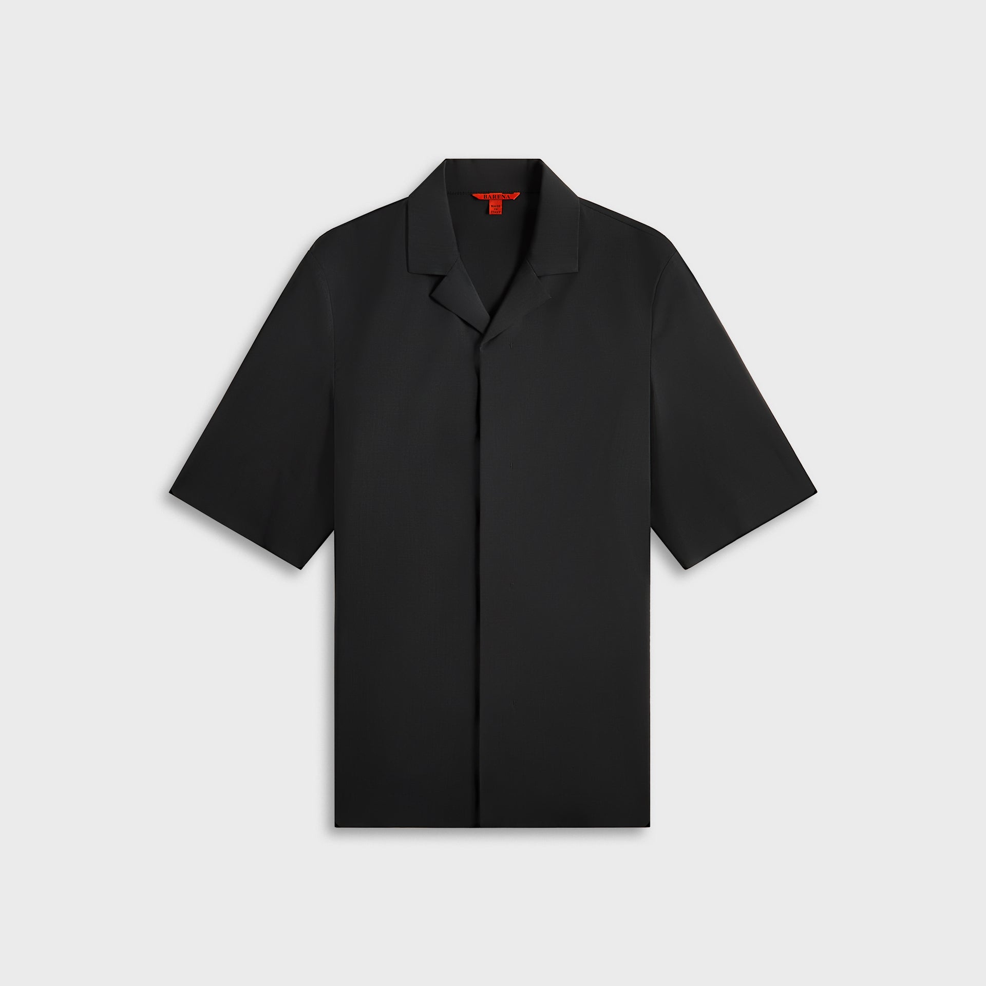 Barena Overshirt Atila Tropical Piombo - Black