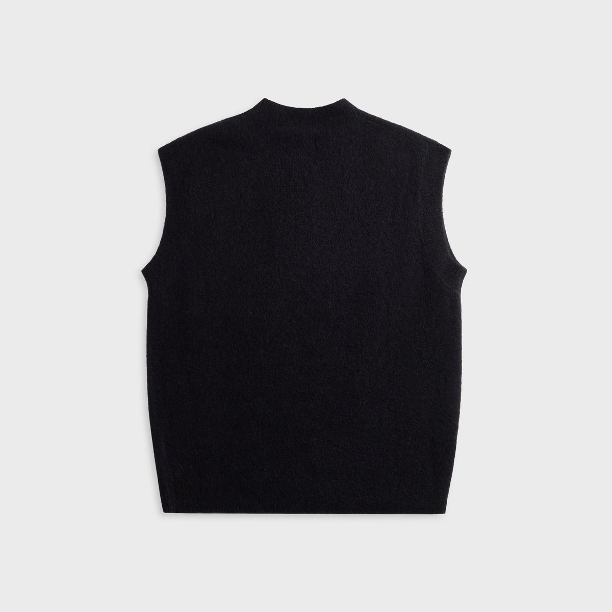 Barena Narci Knitwear Vest in Navy, dark high-neck sleeveless knit vest, back view
