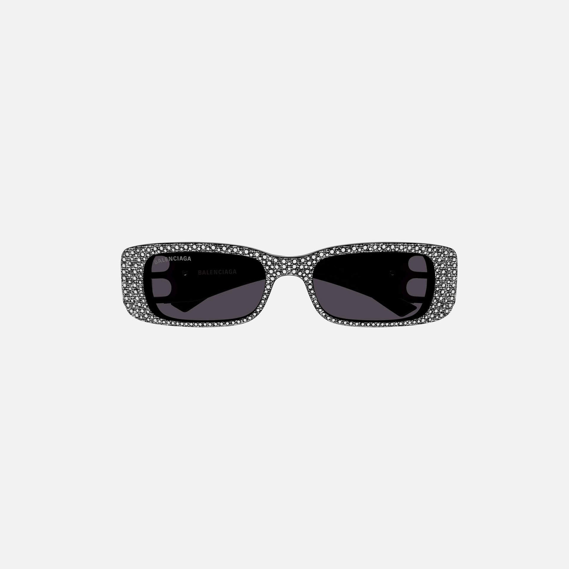 Balenciaga Dynasty Rectangle Acetate Sunglasses - Black