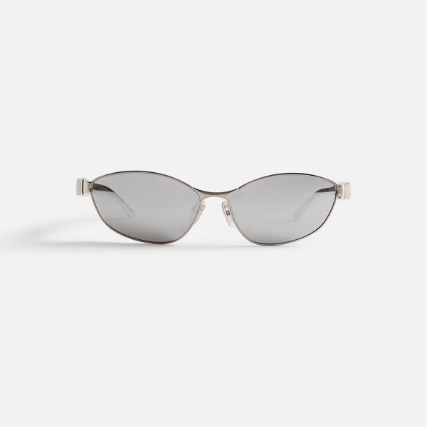サングラス BALENCIAGA Woman Sunglasses Silver BB0356S 004 Balenciaga BB0356S-004 - Silver – Kith