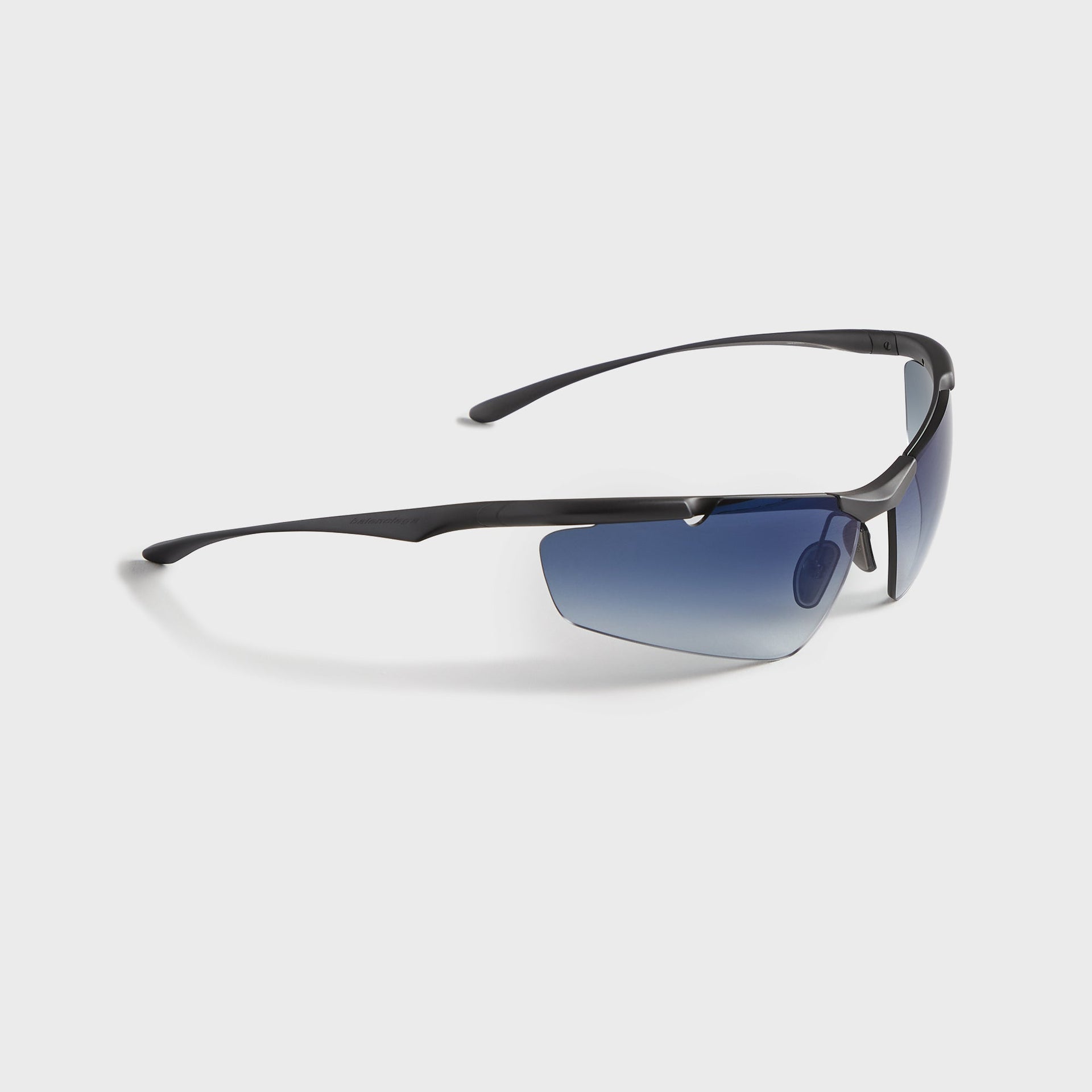 Balenciaga BB0462S Metal Sunglasses - Ruthenium / Blue
