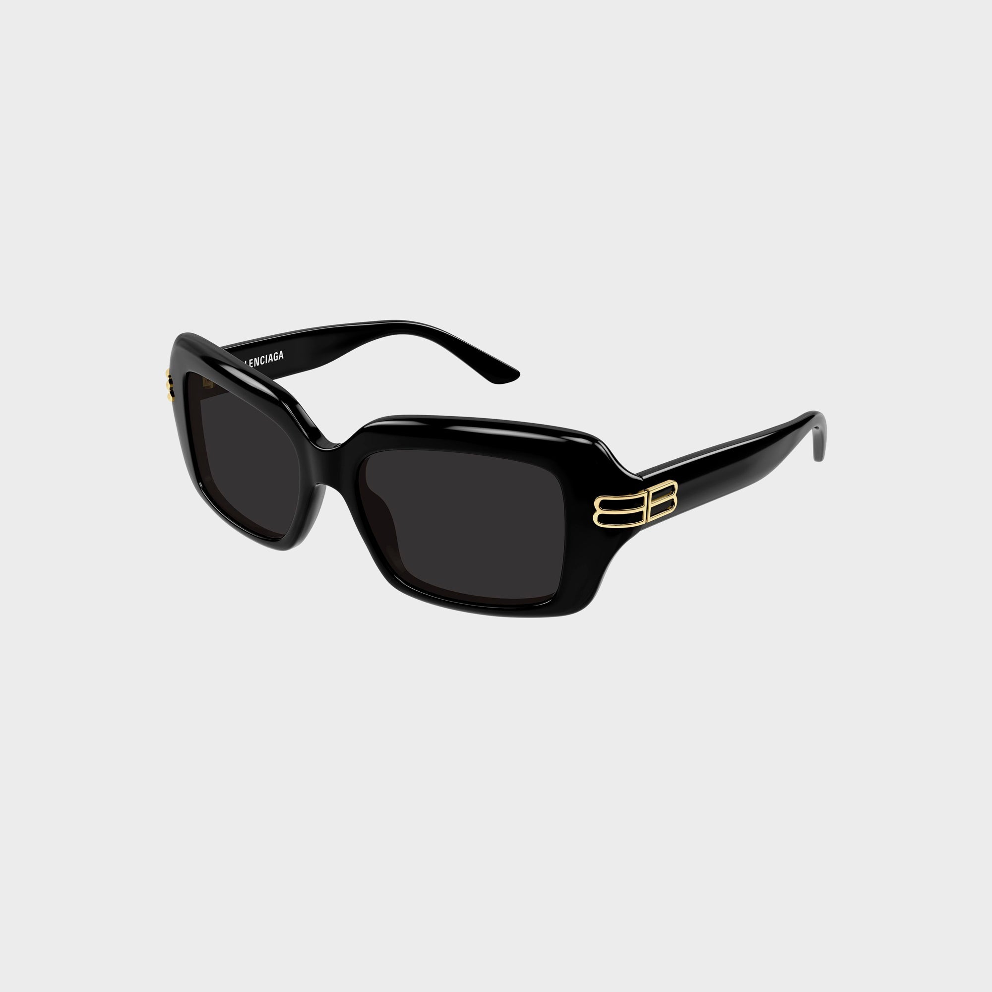 Balenciaga Full Rim Square Sunglasses - Black / Grey – Kith