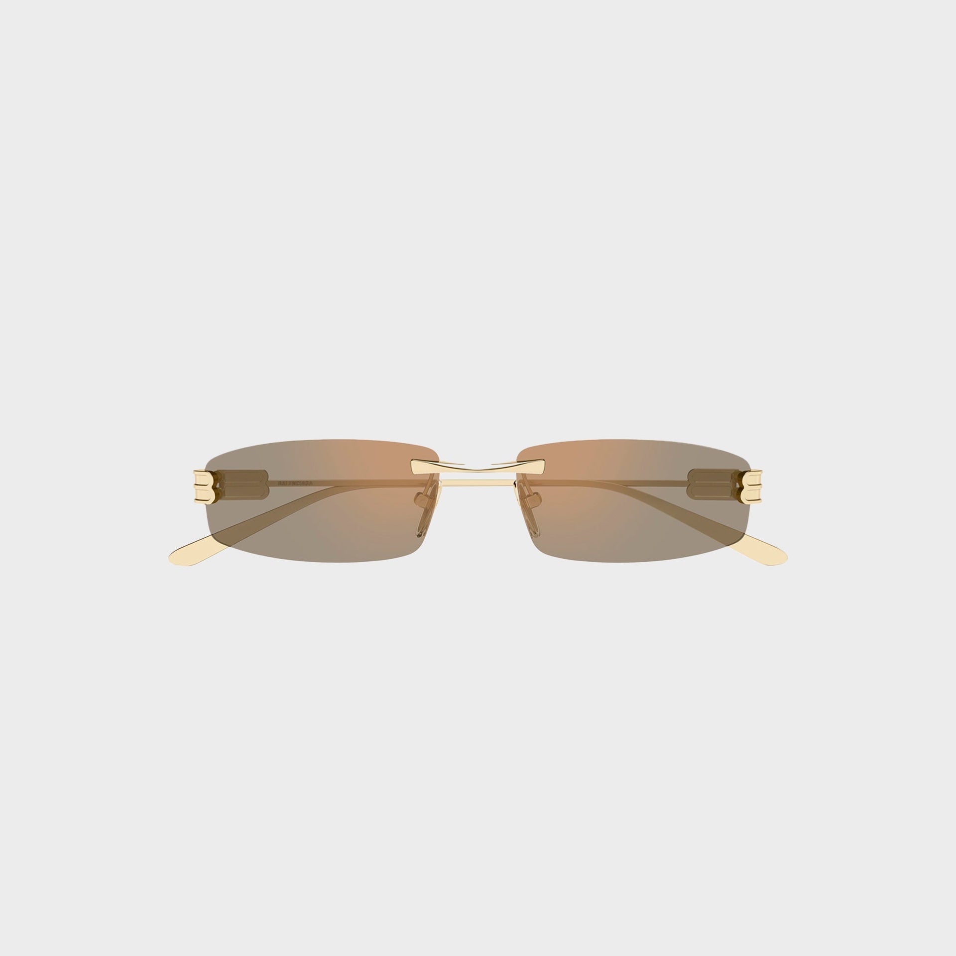 Balenciaga Metal Sunglasses - Gold / Pink