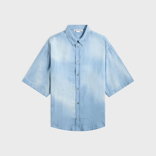 【KITH NYC】Acne Studios デニム 半袖シャツ&ショートパンツset KITH NYC】Acne Studios デニム 半袖シャツ&ショートパンツset