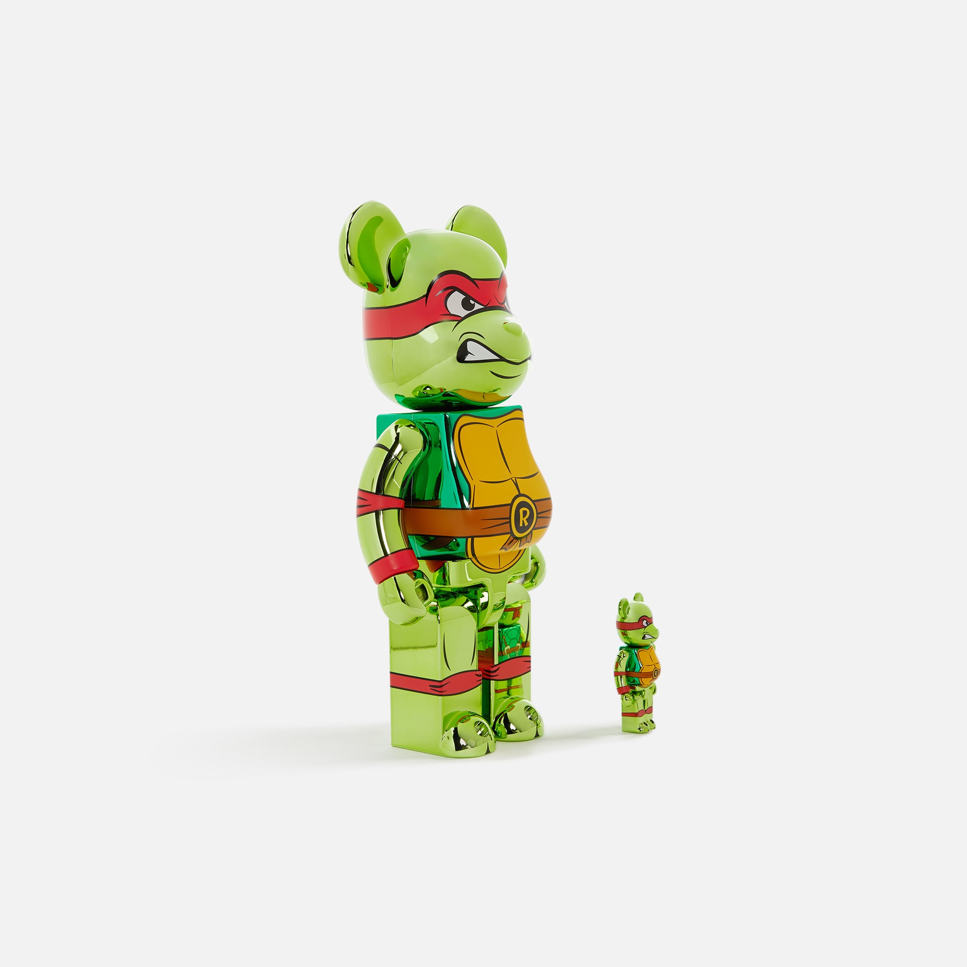 Medicom Toy BE@RBRICK x Teenage Mutant Ninja Turtles Raphael Chrome Ver. 100% & 400%