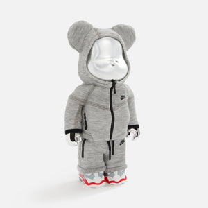 Bearbrick Medicom Toy Plus 100% & 400% Set White Chrome Ver.