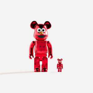 Medicom Toy BE@RBRICK Elmo Chrome Ver. 100% and 400%