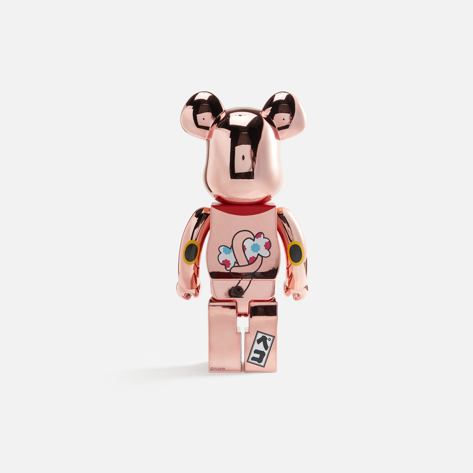 Medicom Toy BE@RBRICK Manekineko Pekochan Fortune Double Coin 1000% - Pink / Gold Plating