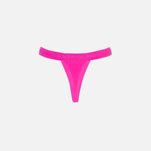Brandon Blackwood Logo Swim Thong - Hot Pink