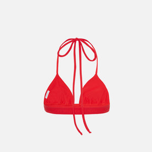 Brandon Blackwood Logo Halter Bikini Top - Red