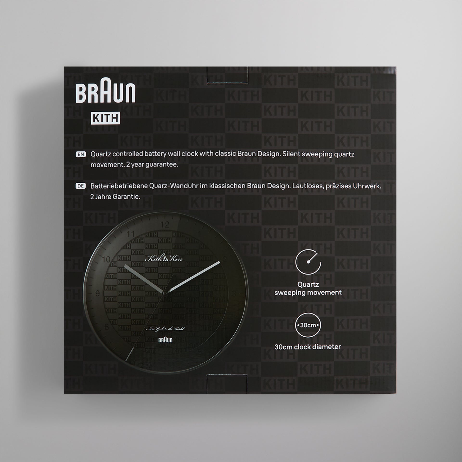 Kithmas for Braun Wall Clock - Black