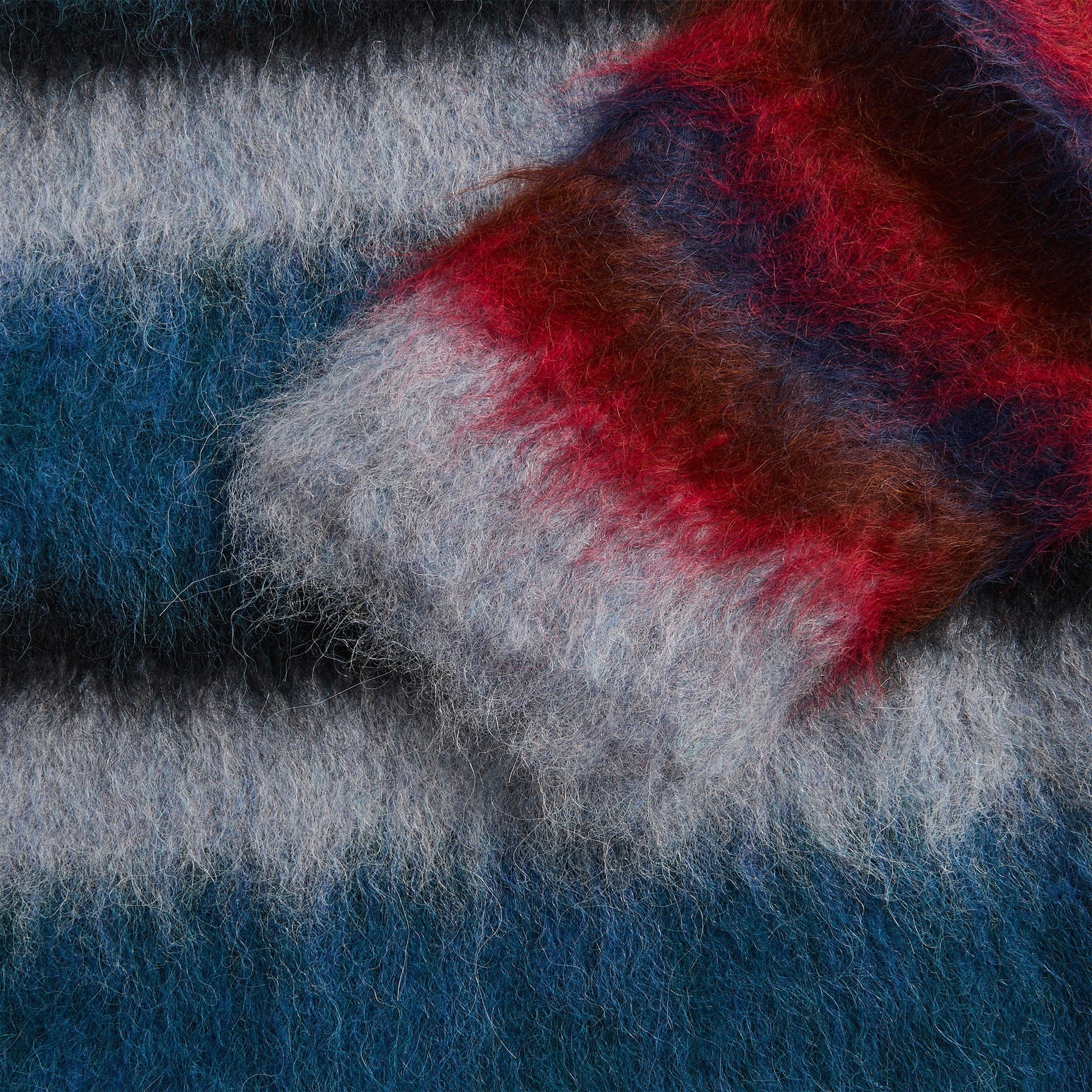 Brain Dead Blurry Lines Alpaca Crewneck Sweater - Multi