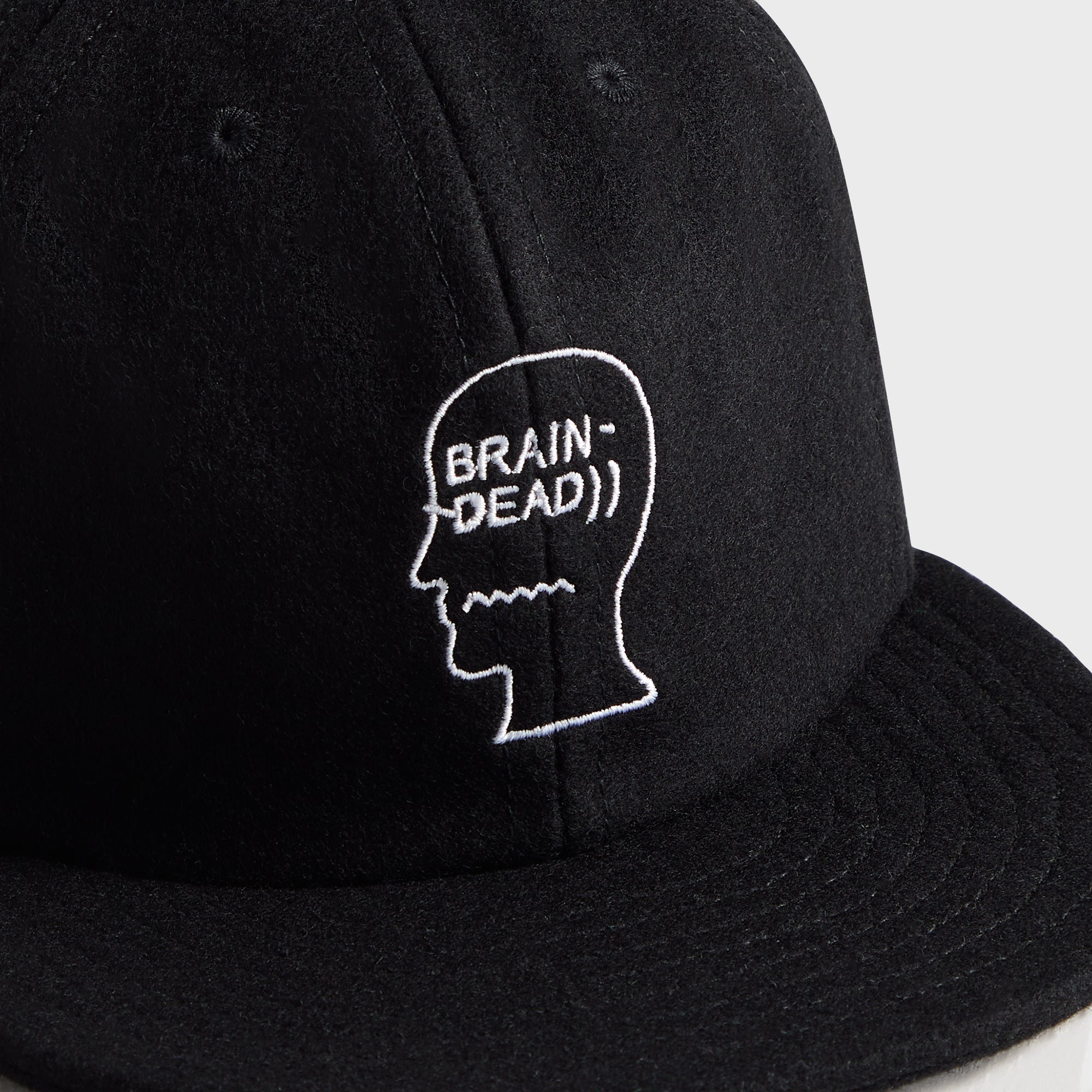 Brain Dead Flannel Logo Head Six Panel Cap - Black – Kith