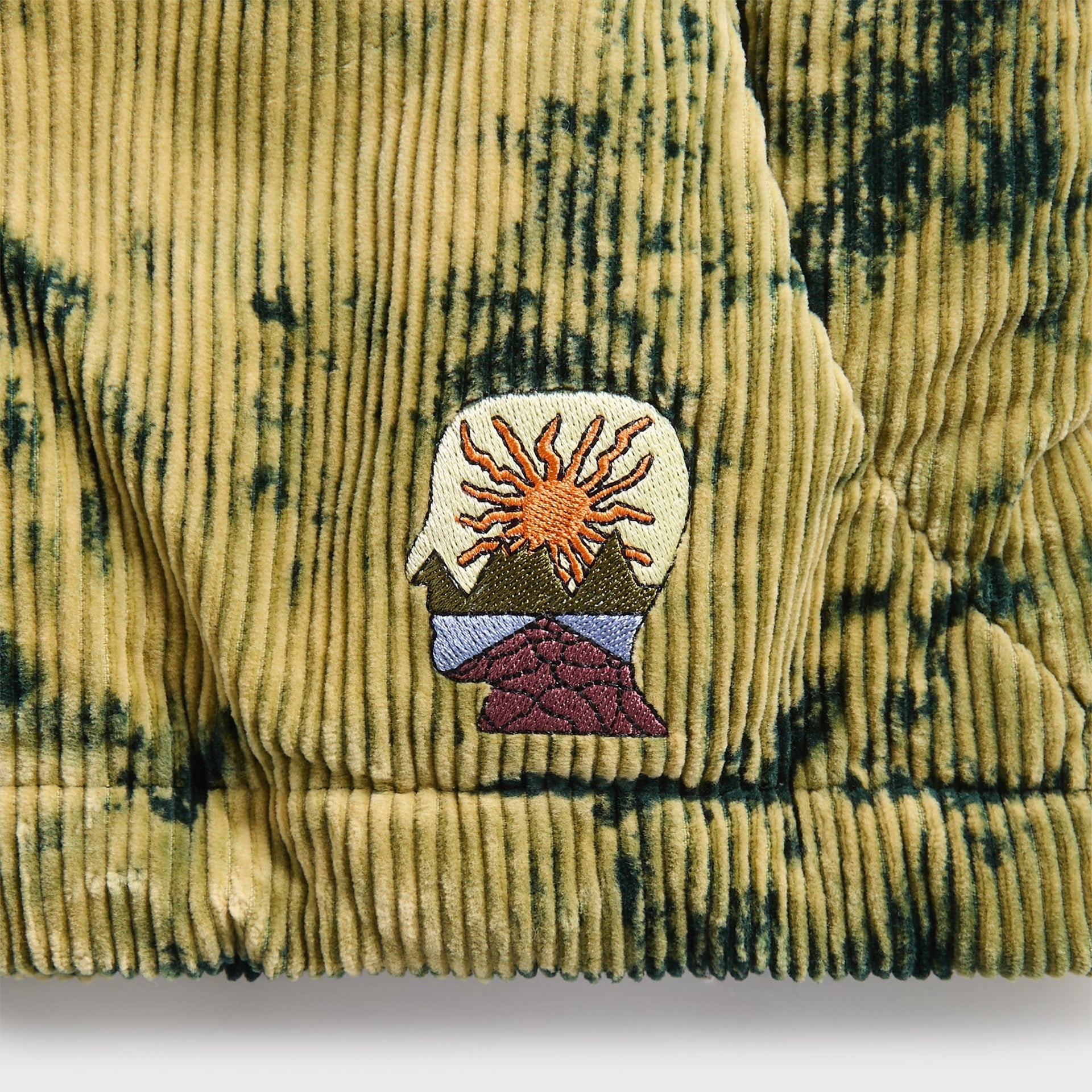 Brain Dead Bleach Dyed Dimension Puffer Jacket - Olive