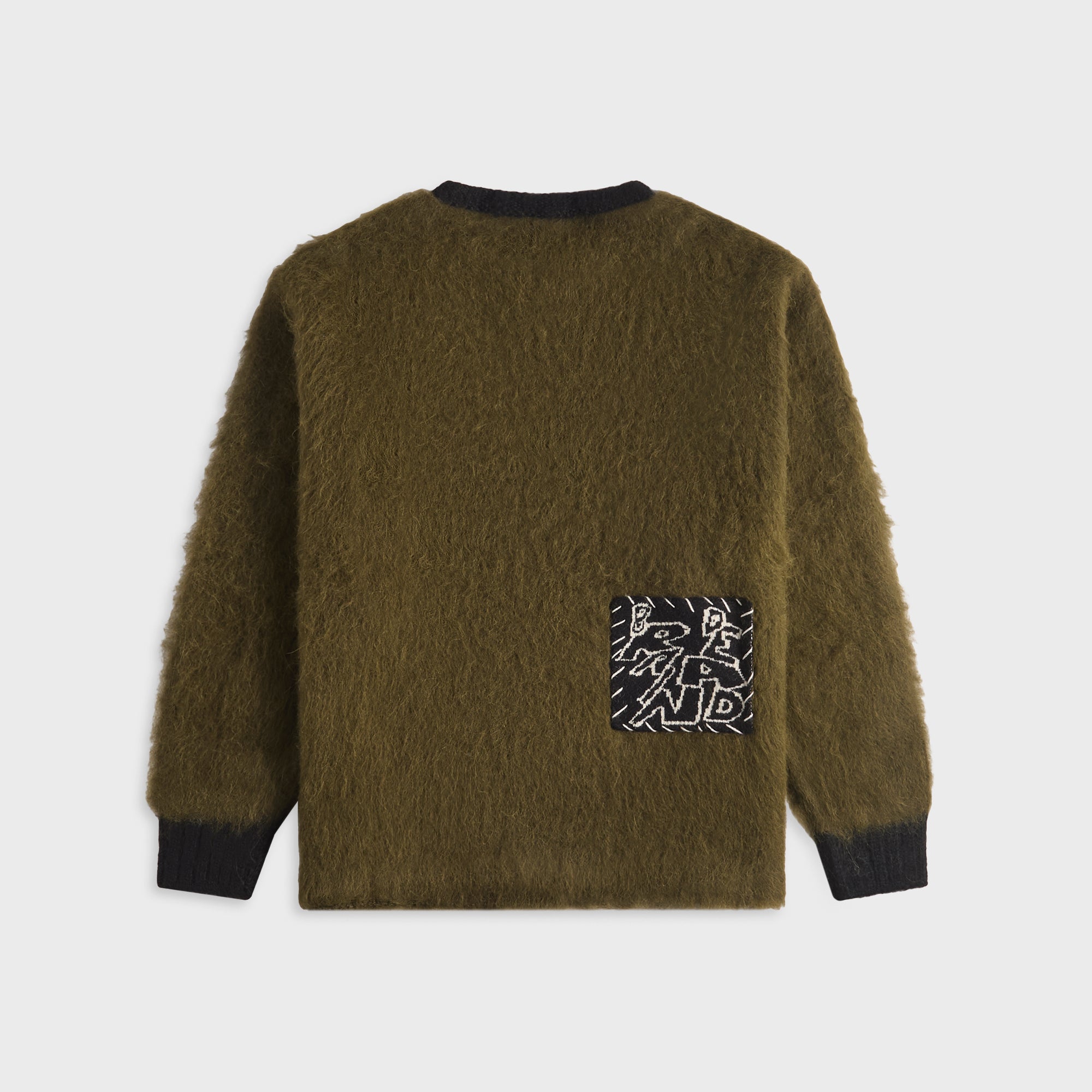 Brain Dead Future Vision Boxy Knit Sweater - Olive – Kith