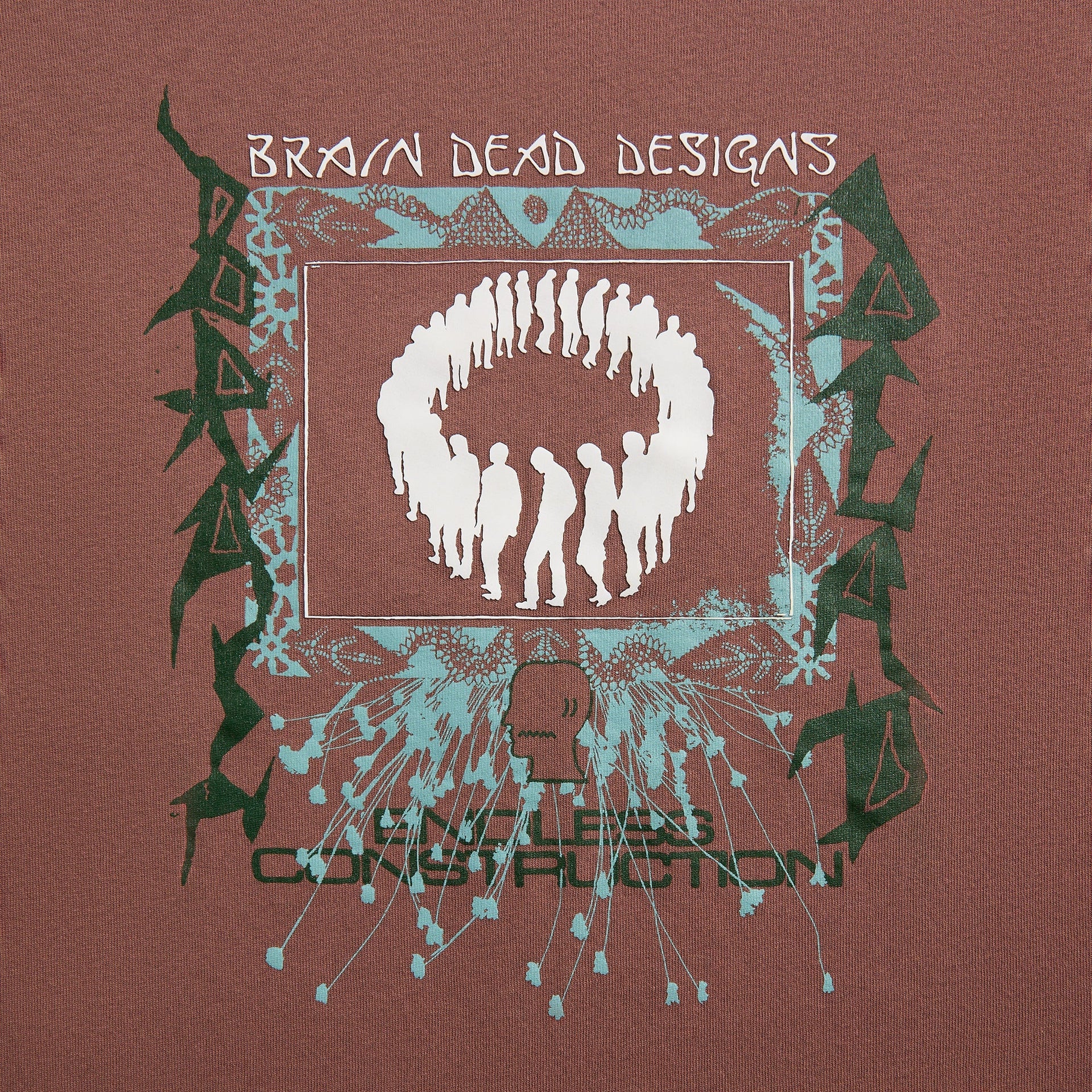Brain Dead Endless Construction Tee - Nutmeg