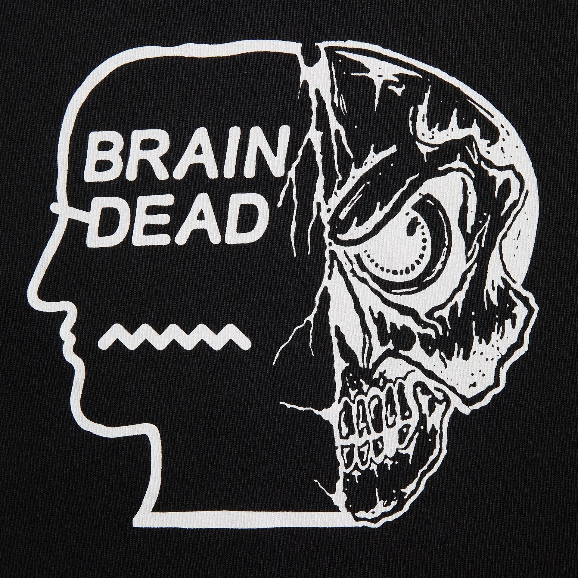 Brain Dead Skull Mech Long Sleeve Tee - Black