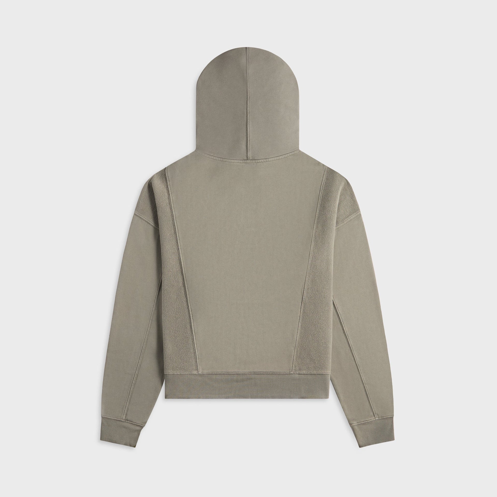 Brain Dead Mendoza Cropped Hoodie - Cement