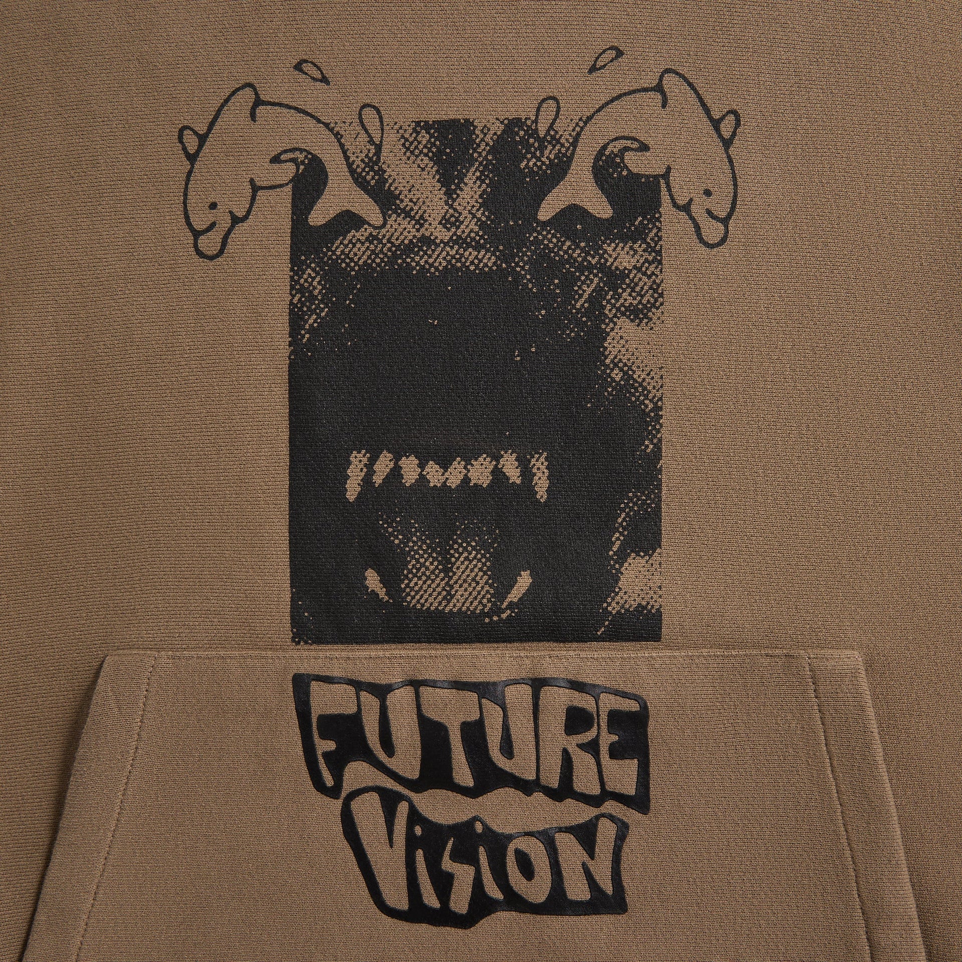 Brain Dead Future Vision Hoodie - Coffee