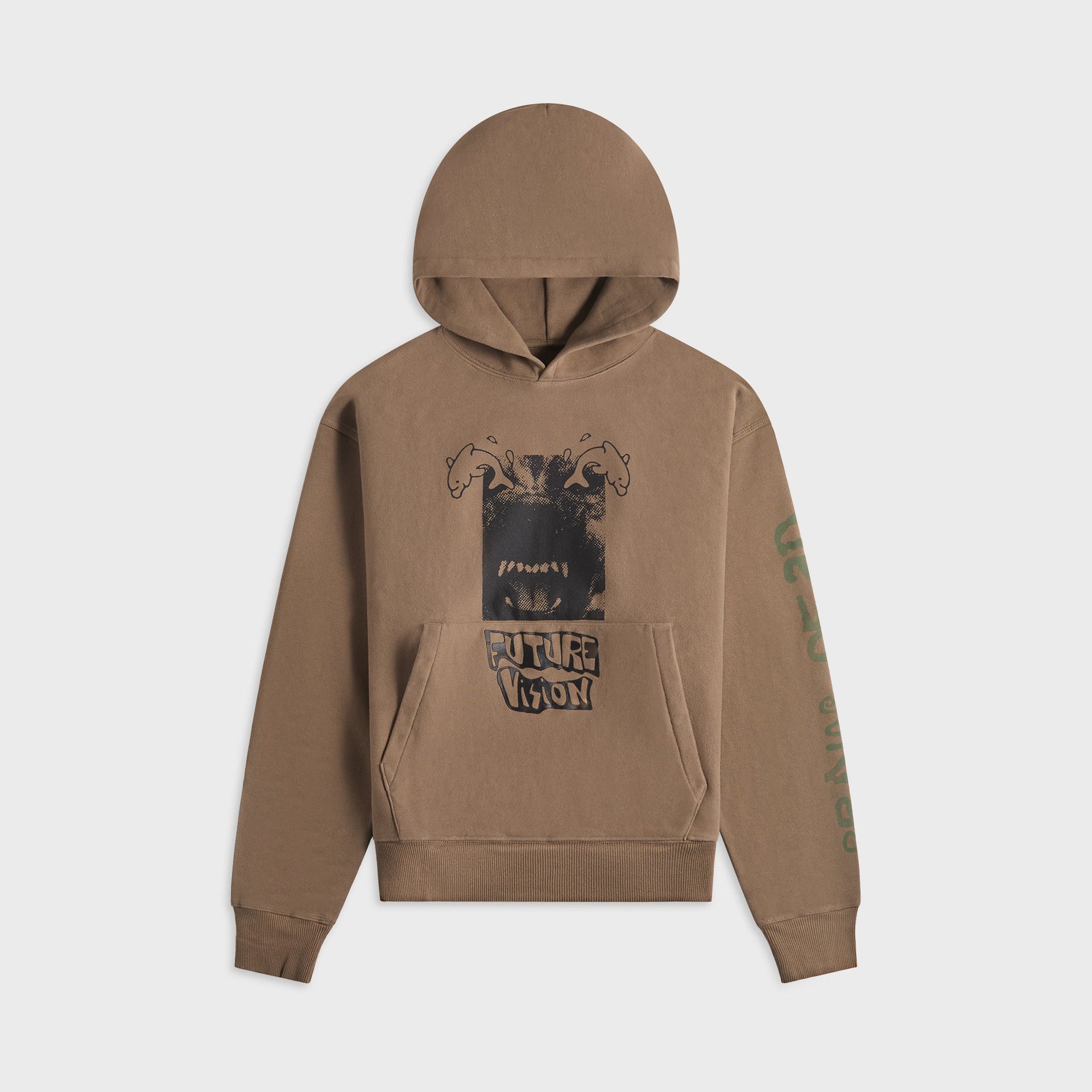 Brain Dead Future Vision Hoodie - Coffee
