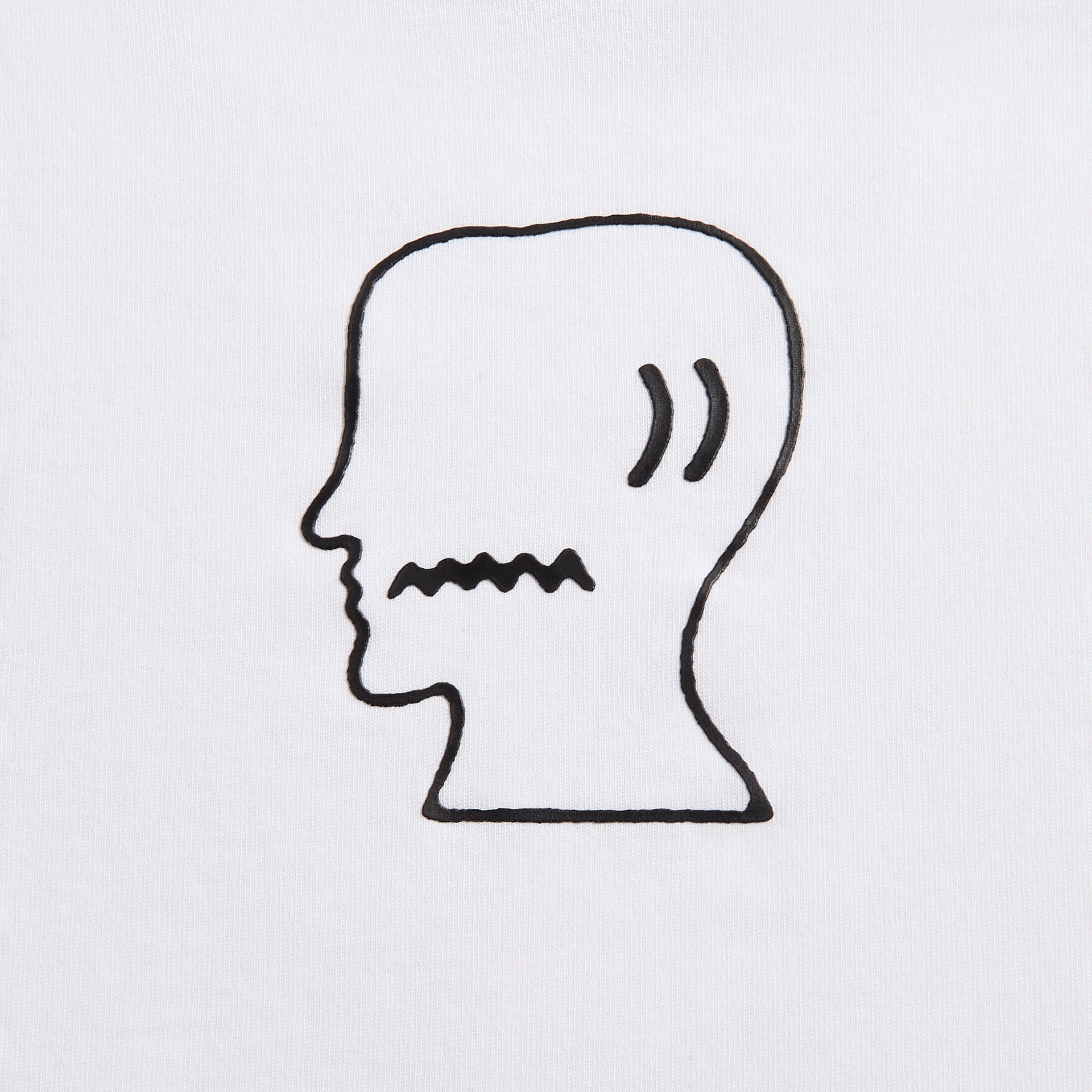 Brain Dead Logo Head Tee - White