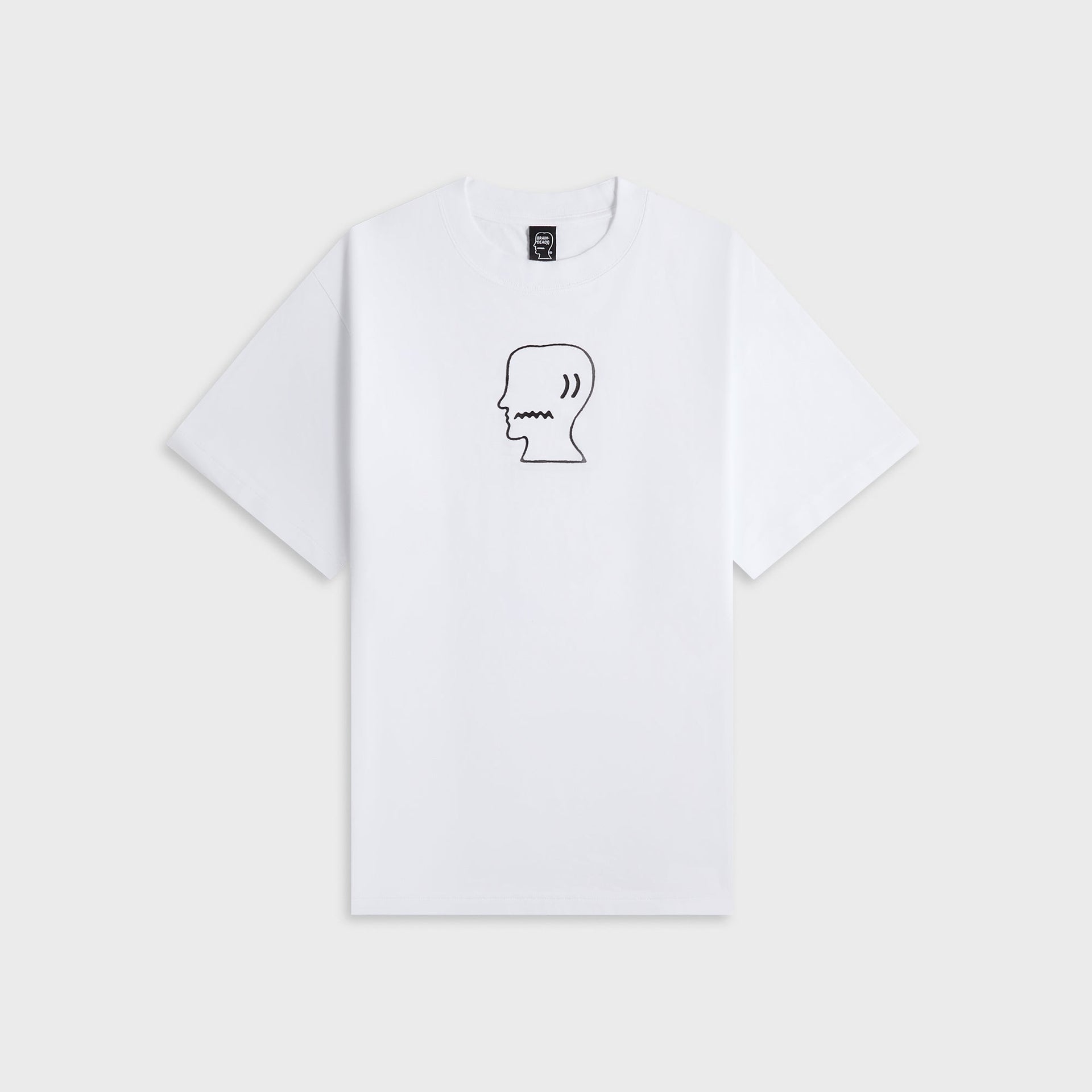 Brain Dead Logo Head Tee - White