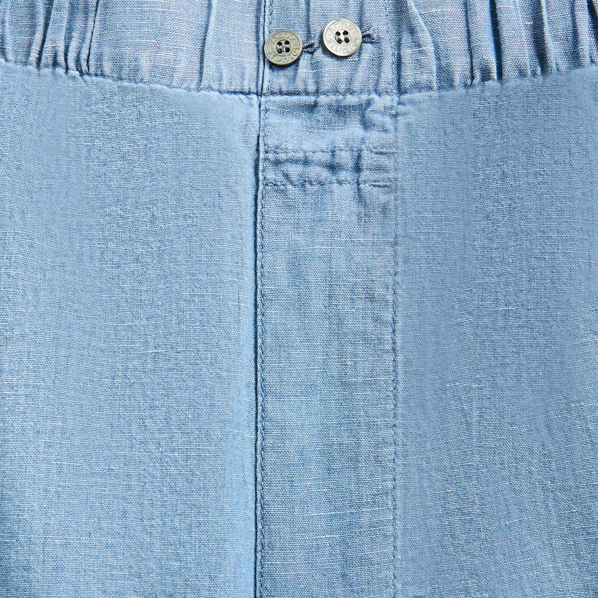 Acne Studios Woven Shorts - Mid Blue – Kith