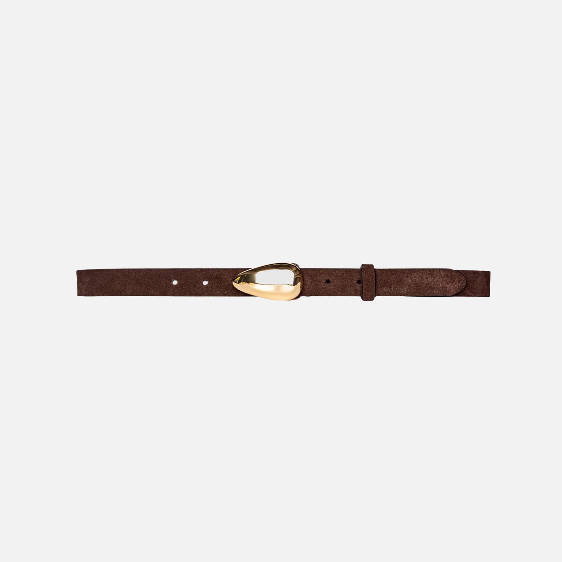 Black Suede Studio Bean Belt - Brown Suede