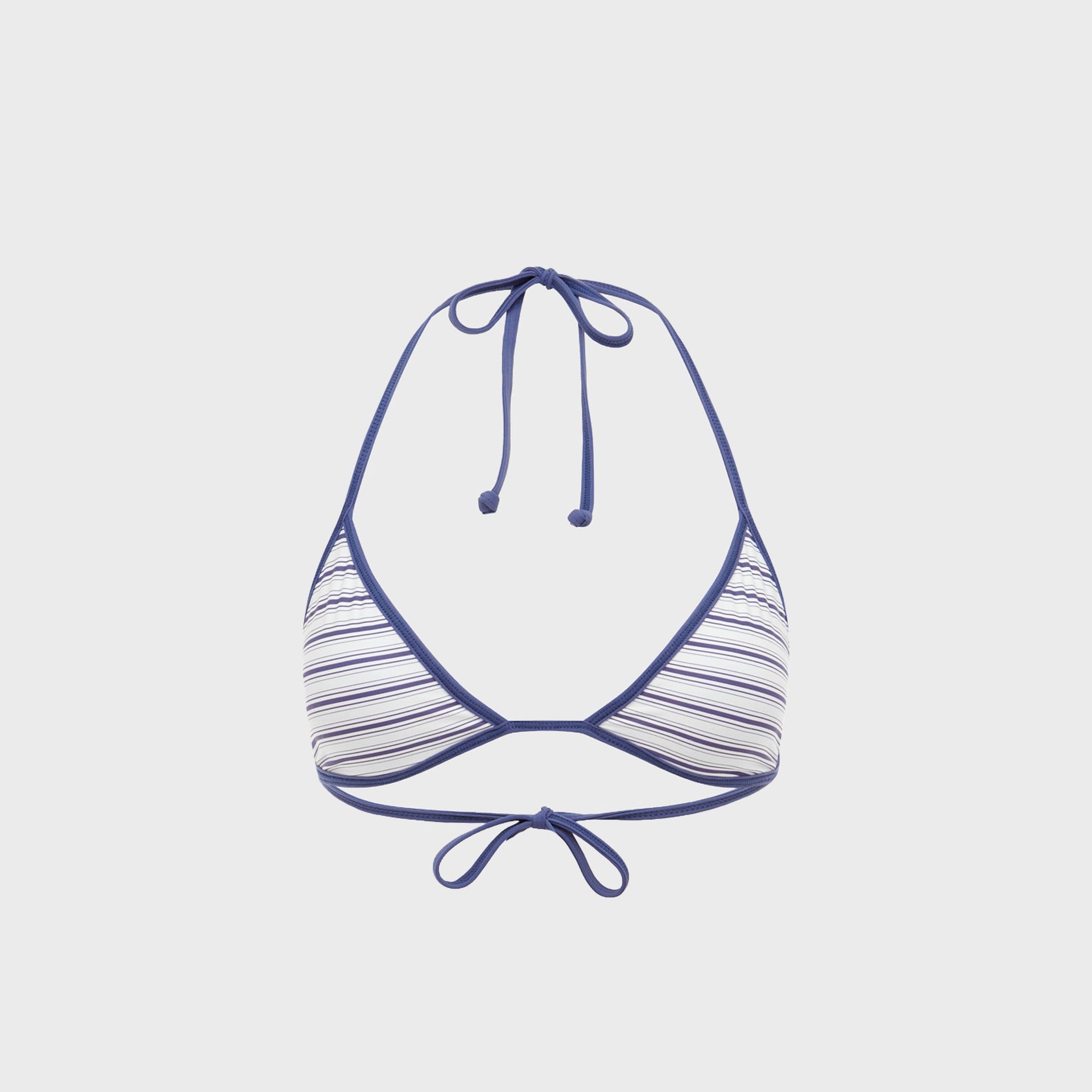 Bond Eye Reversible Bind Isla Triangle Top - Indigo / Riviera Stripe