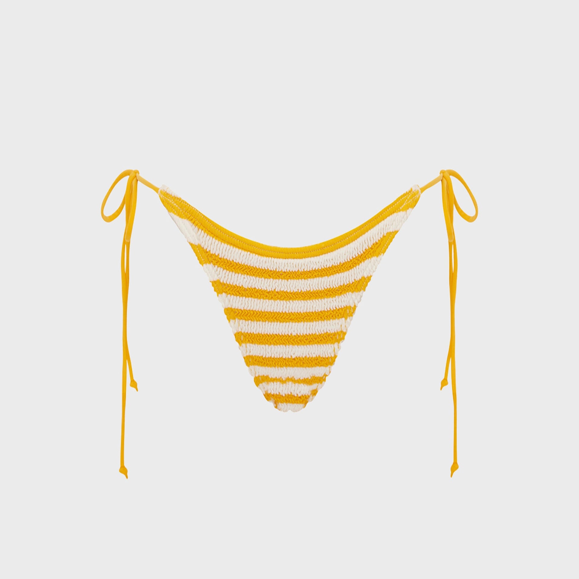 Bond Eye Tie Side Vista Brief Bottom - Saffron / White Stripe