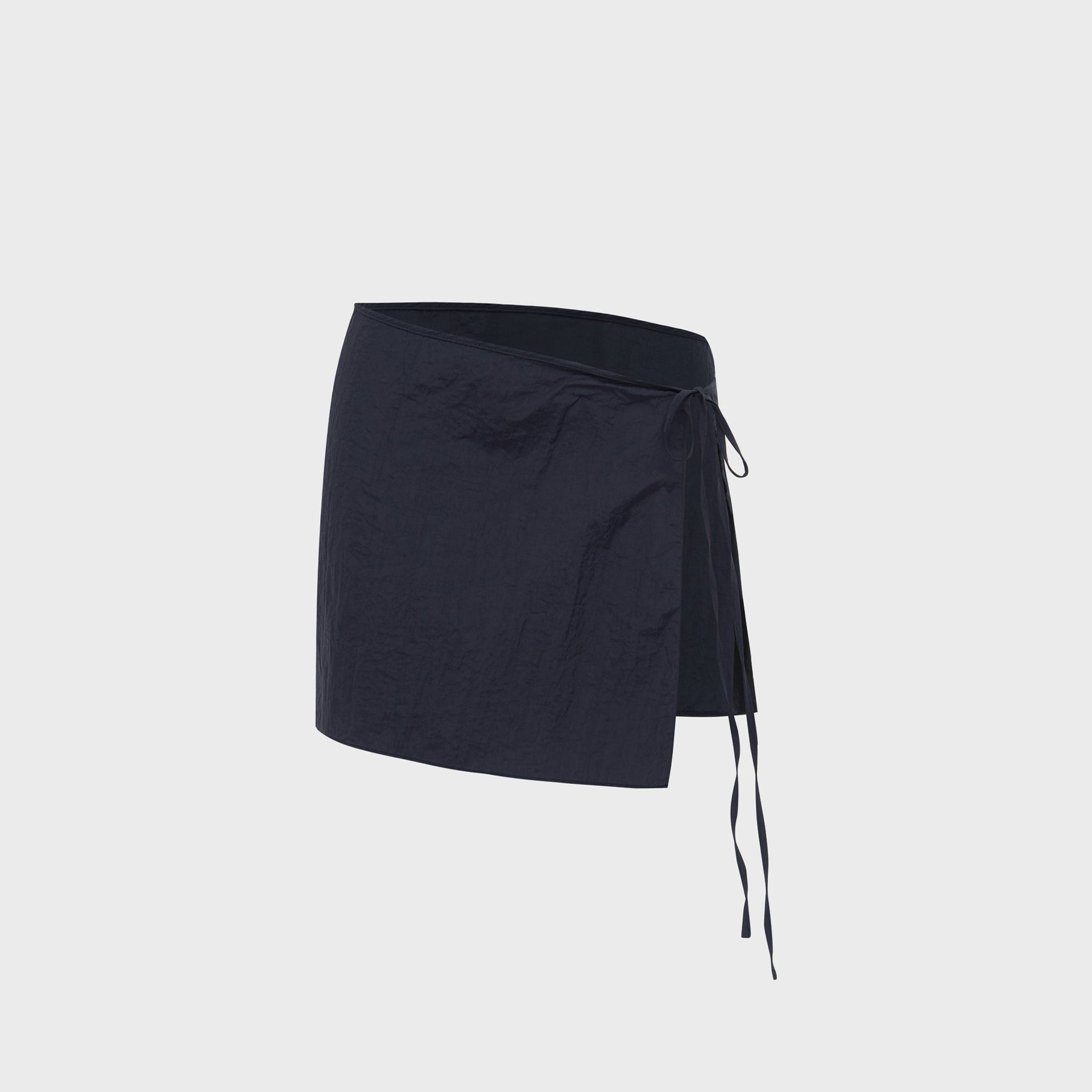 Bond Eye Hazel Wrap Mini Skirt - Indigo Spray